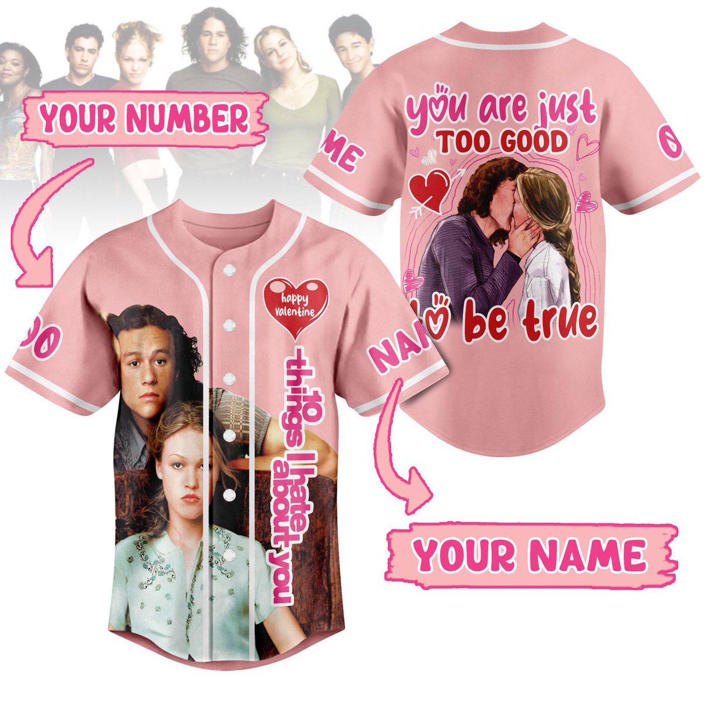 Gift Things I Hate About You Baseball Jersey For Men Women And Kids Gift