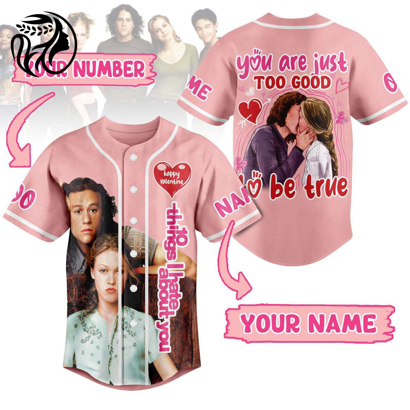 Gift Things I Hate About You Baseball Jersey For Men Women And Kids Gift