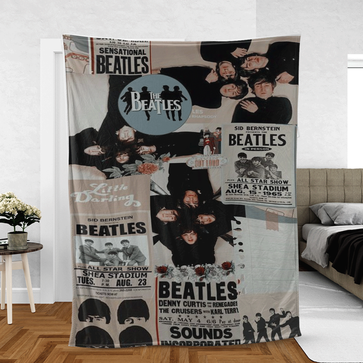 The Beatles Sherpa Fleece Quilt Blanket BL Gift – Thank You for the Memories!
