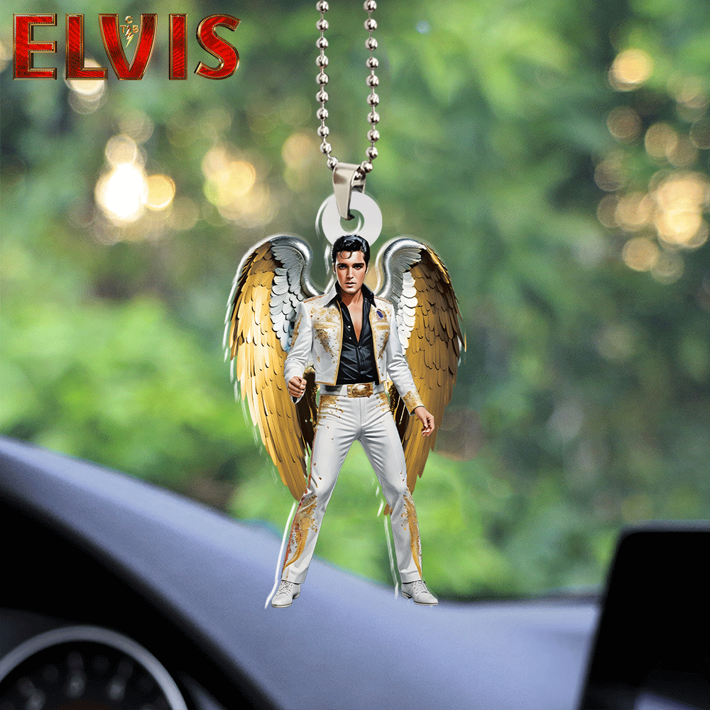 Elvis Presley Custom Shape 2-sided Acrylic Car Ornament Gift