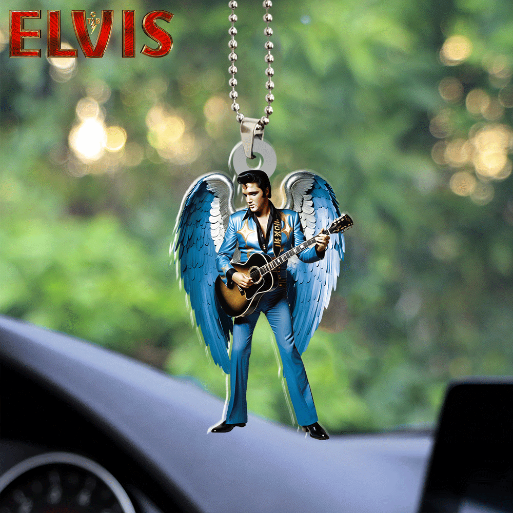Elvis Presley Custom Shape 2-sided Acrylic Car Ornament Gift