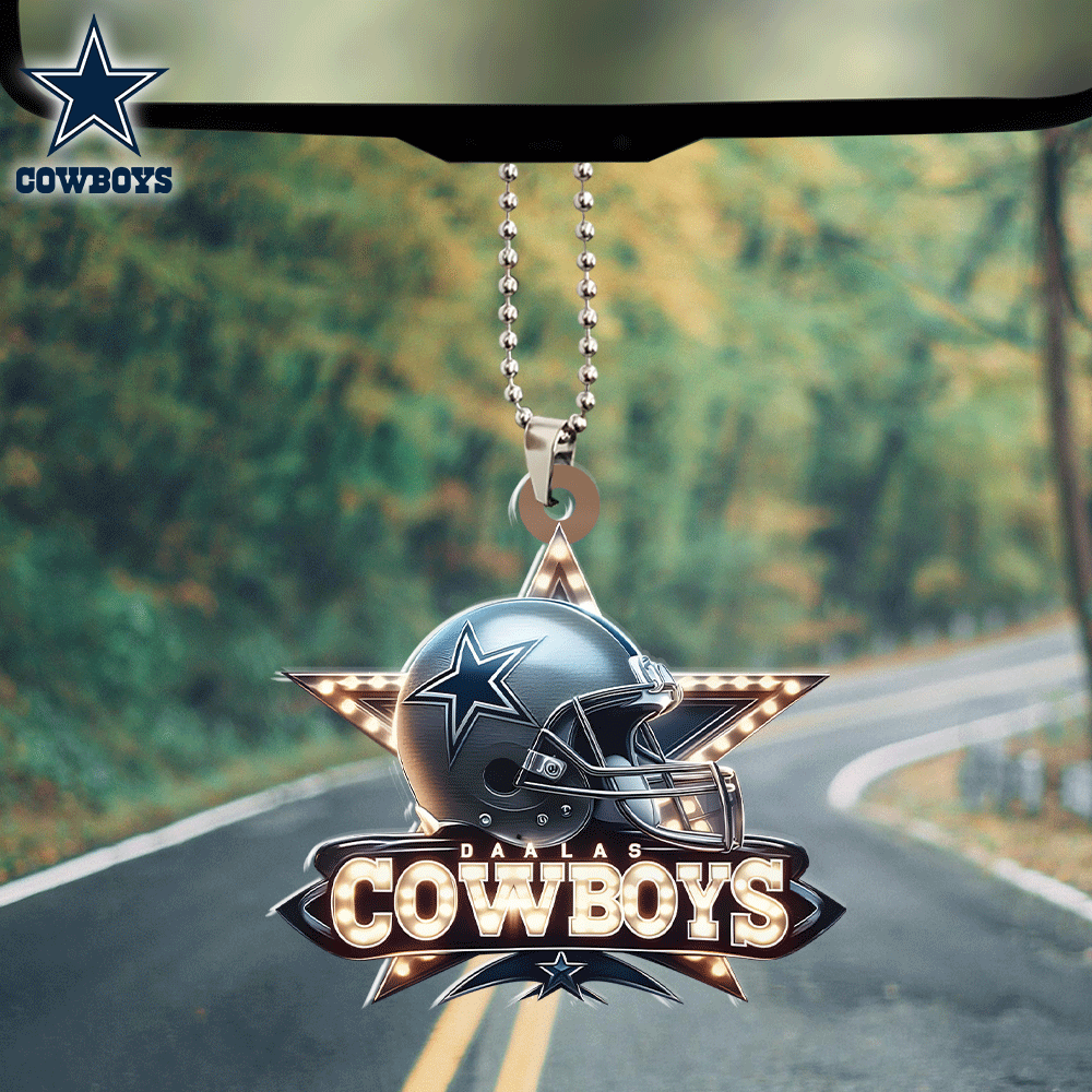 Dallas Cowboys Custom Shape 2-sided Acrylic Car Ornament Gift
