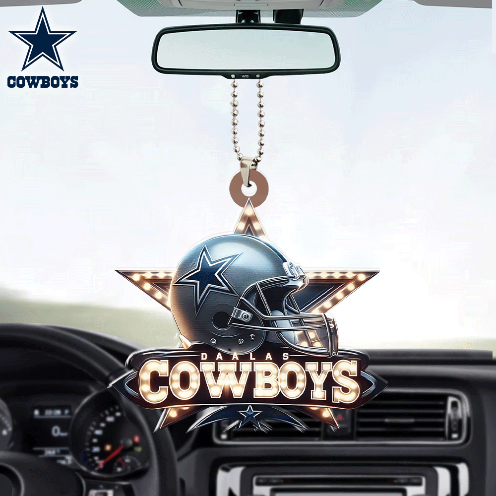 Dallas Cowboys Custom Shape 2-sided Acrylic Car Ornament Gift Dallas Cowboys Custom Shape 2-sided Acrylic Car Ornament Gift