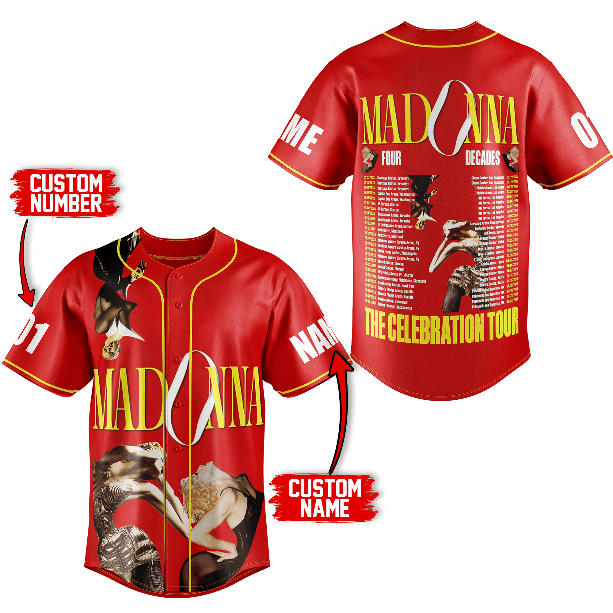 Madonna Baseball Jersey For Men Women And Kids Gift