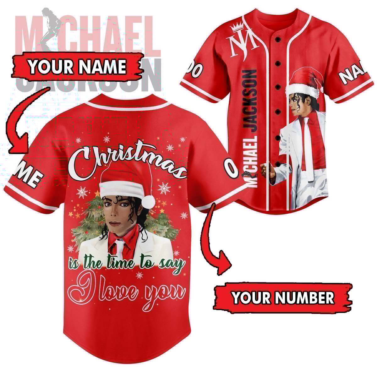 Michael Jackson Baseball Jersey For Men Women And Kids Gift