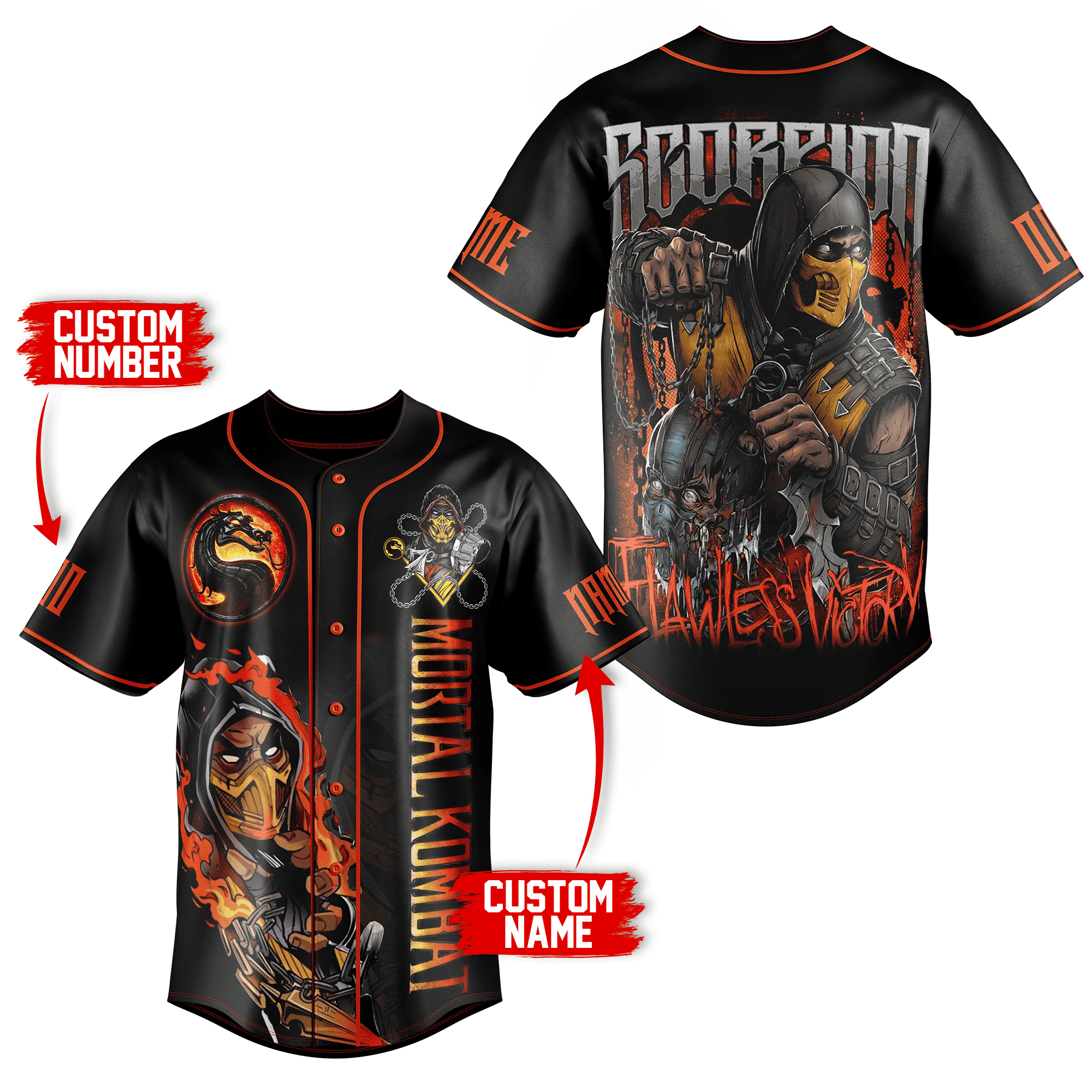 Mortal Kombat Baseball Jersey For Men Women And Kids Gift