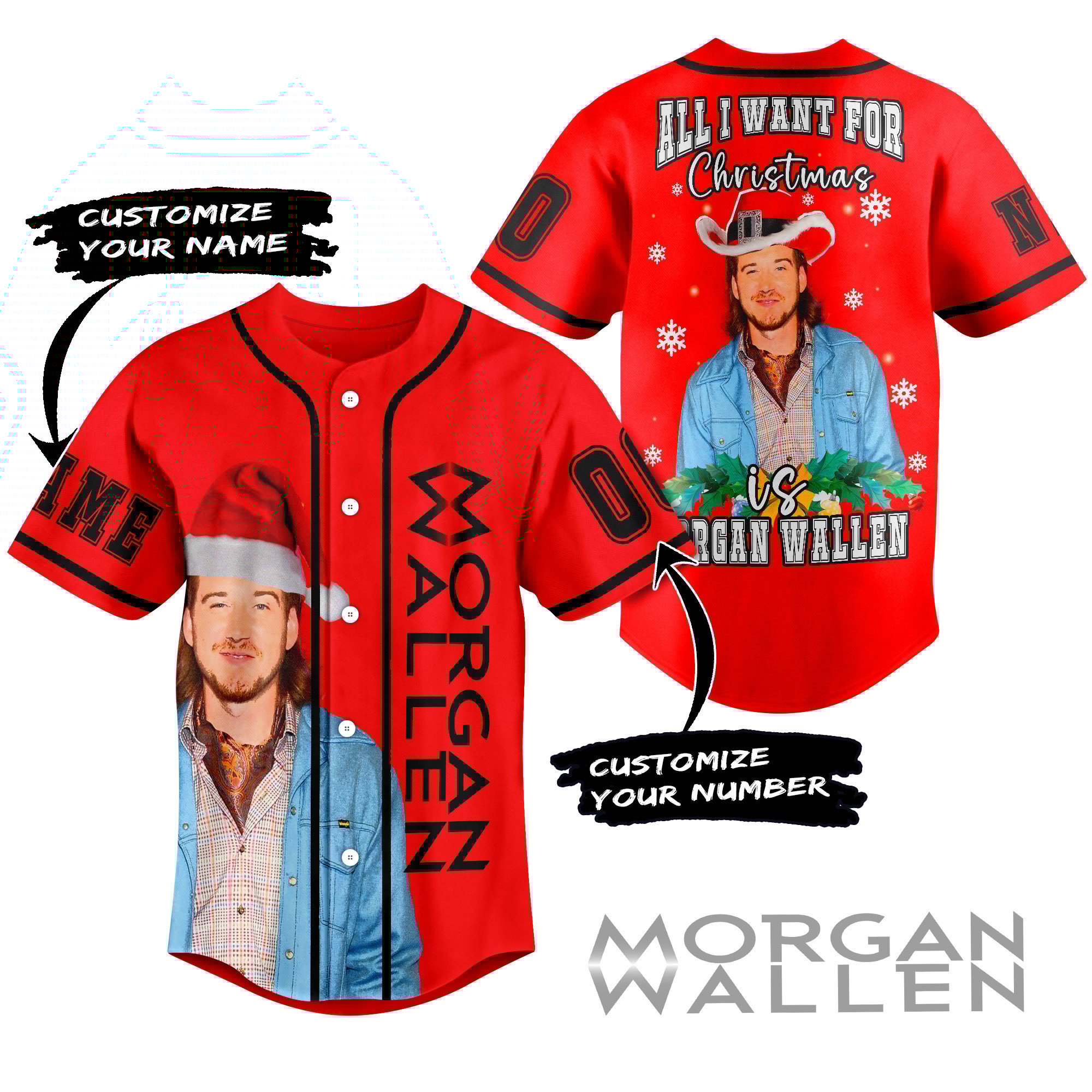 Morgan Wallen Baseball Jersey For Men Women And Kids Gift