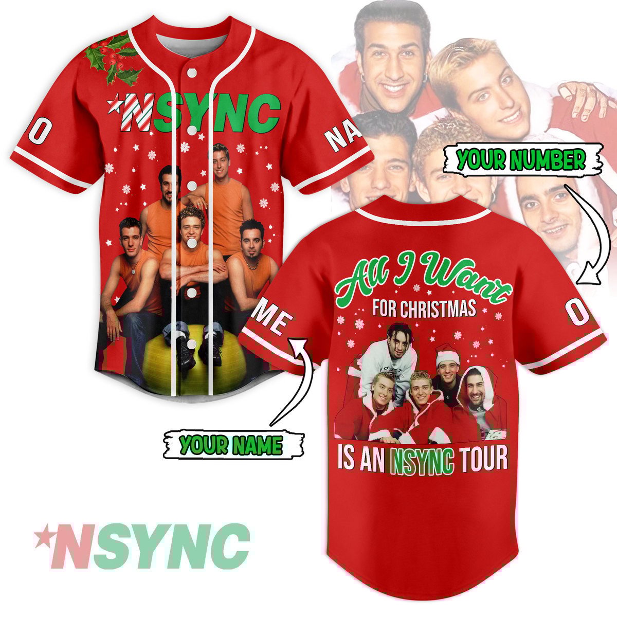 NSYNC Baseball Jersey For Men Women And Kids Gift