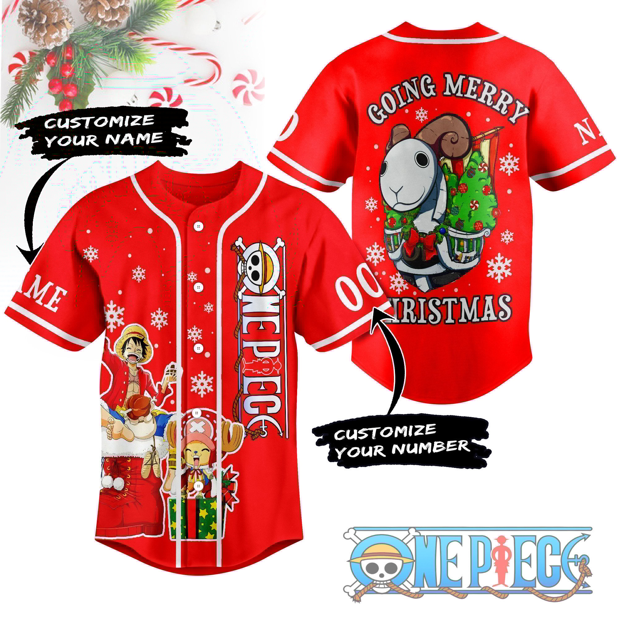 One Piece Baseball Jersey For Men Women And Kids Gift