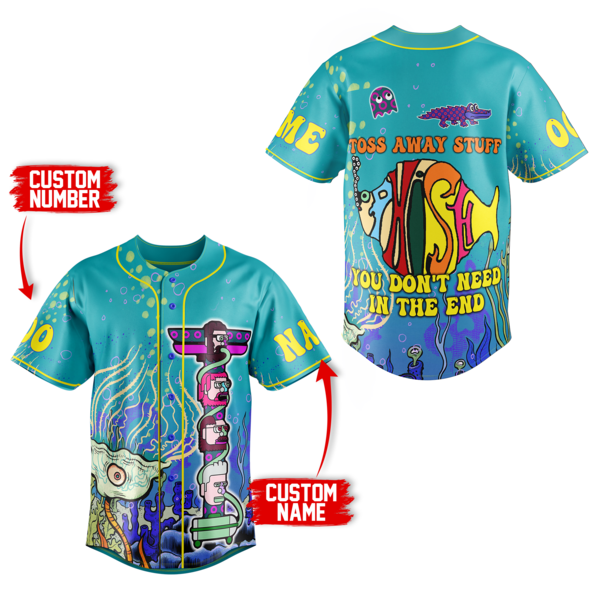 Phish Toss Away Stuff Baseball Jersey For Men Women And Kids Gift