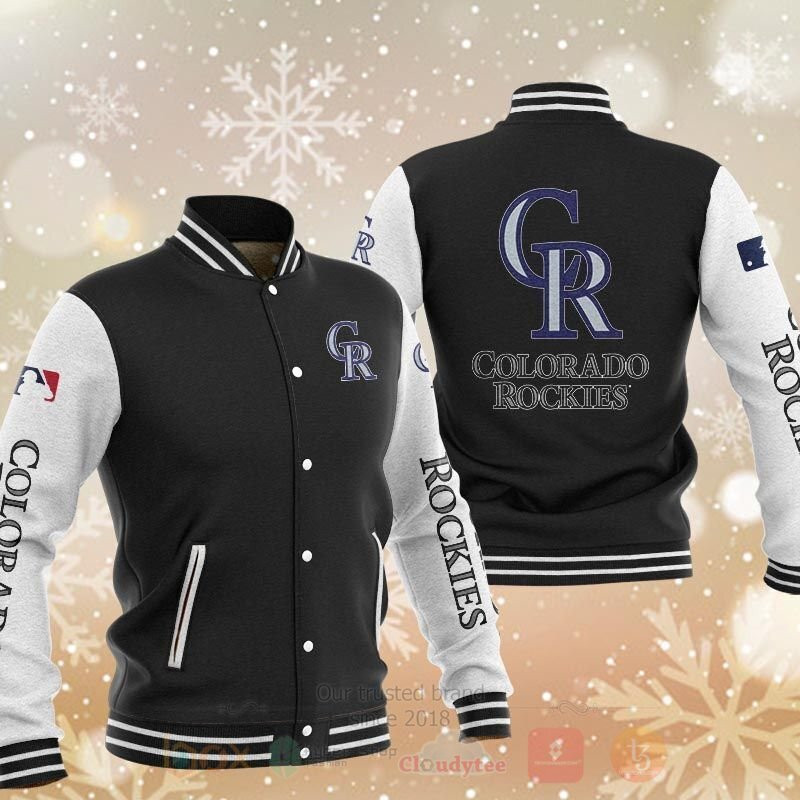 Stay Warm & Stylish with MLB Colorado Rockies Baseball Jacket V4 - Limited Edition!