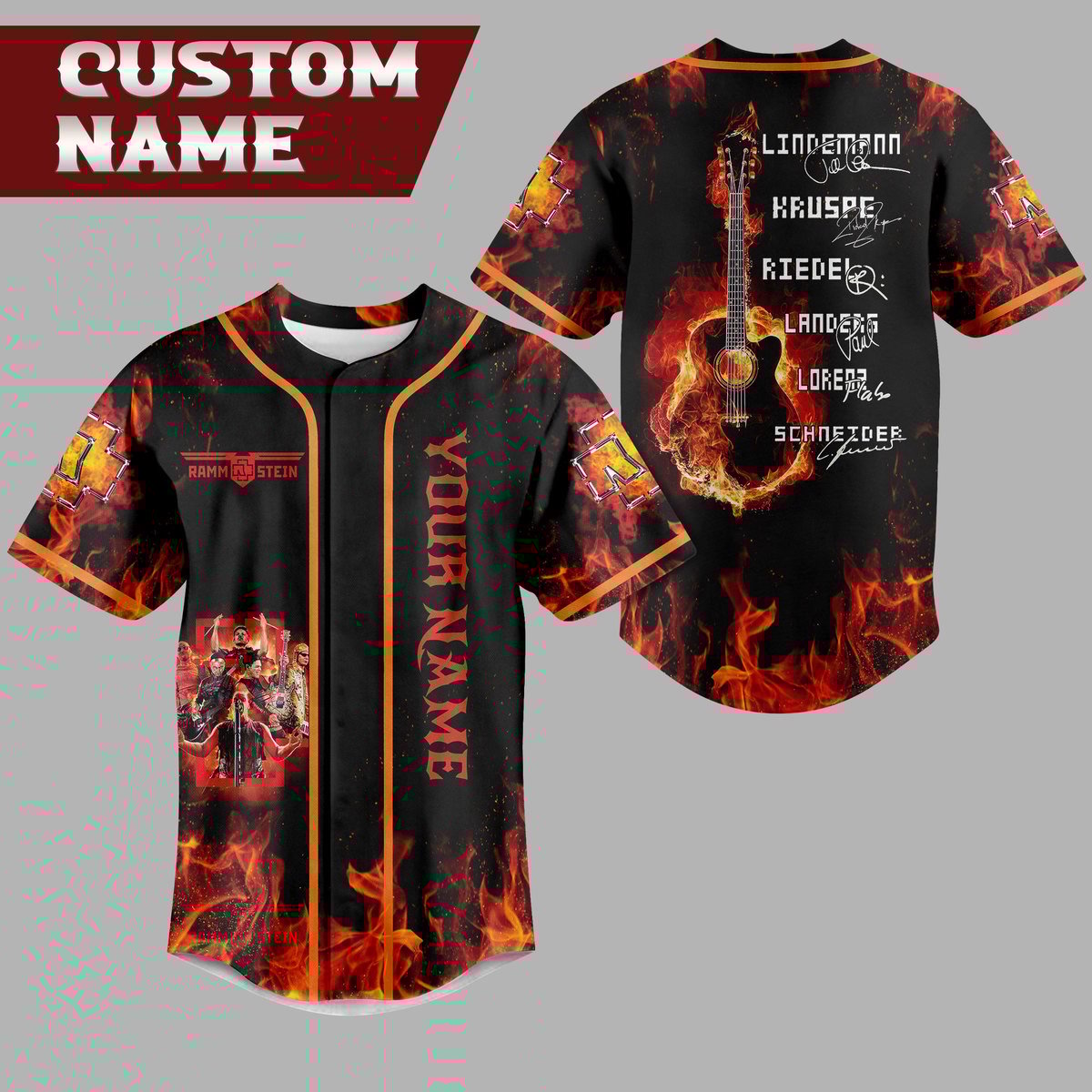 Rammstein Baseball Jersey For Men Women And Kids Gift
