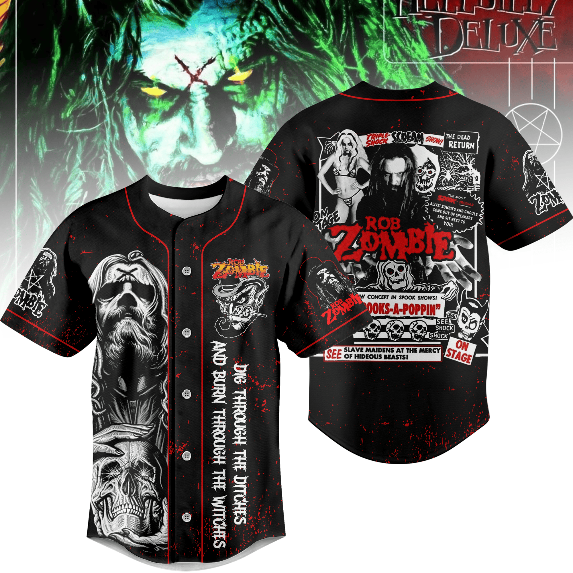Rob Zombie Baseball Jersey For Men Women And Kids Gift