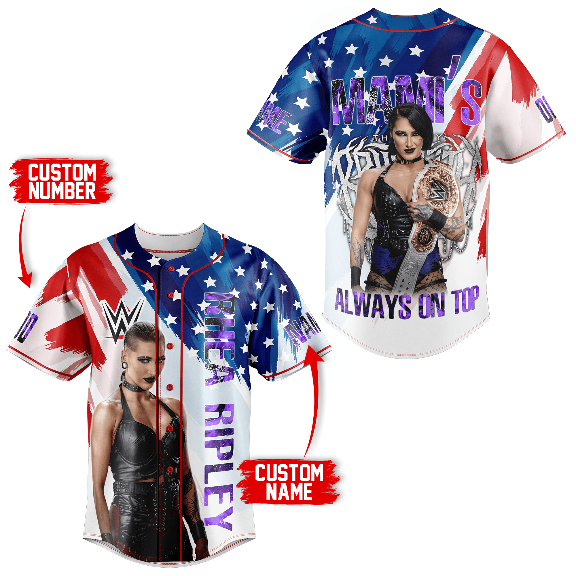 Rhea Ripley Baseball Jersey For Men Women And Kids Gift