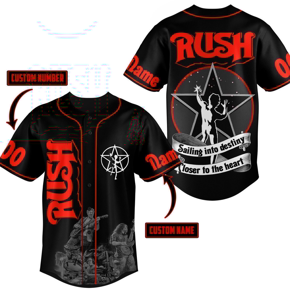 Rush Baseball Jersey For Men Women And Kids Gift