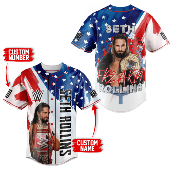 Seth Rollins Baseball Jersey For Men Women And Kids Gift