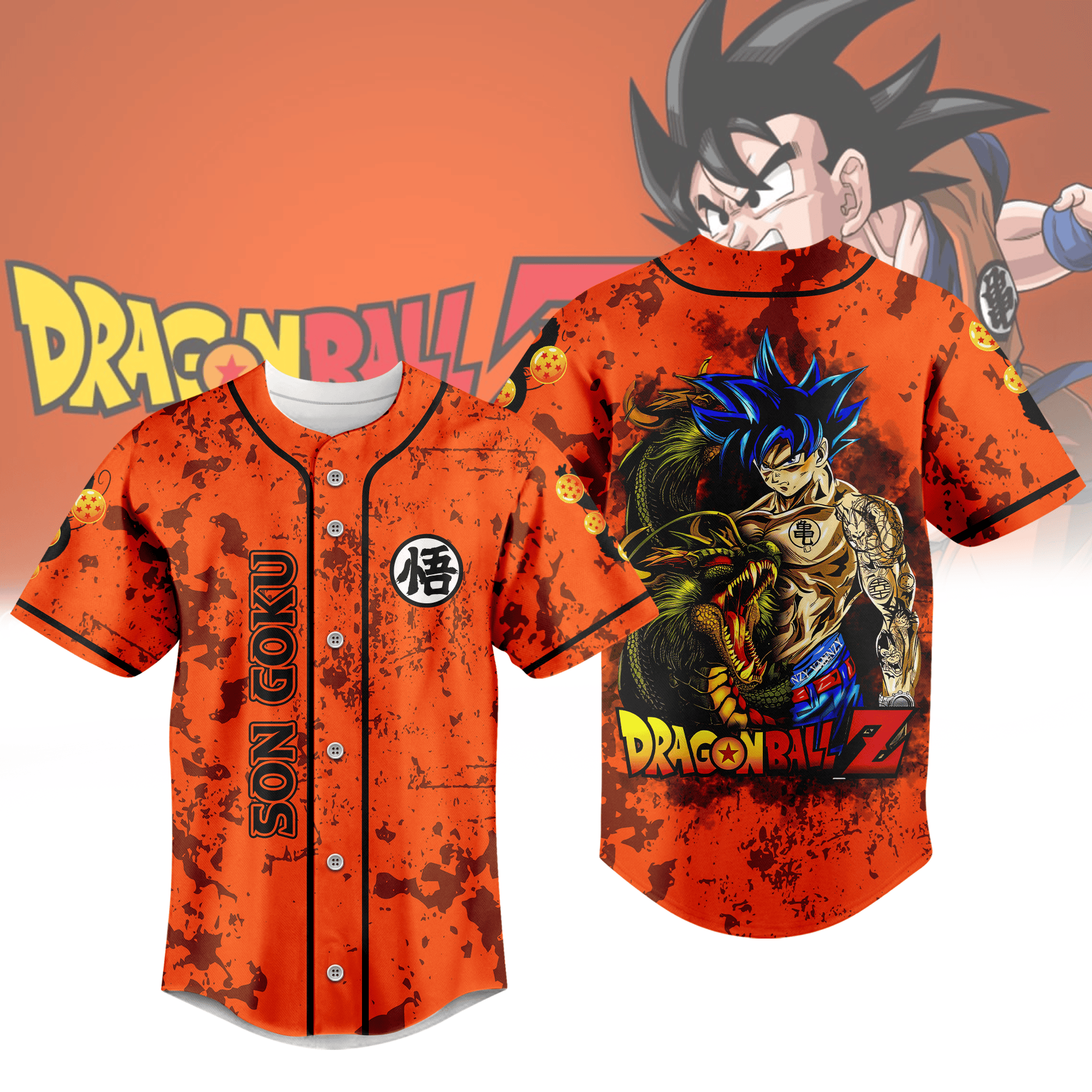 Son Goku DragonBall Baseball Jersey For Men Women And Kids Gift
