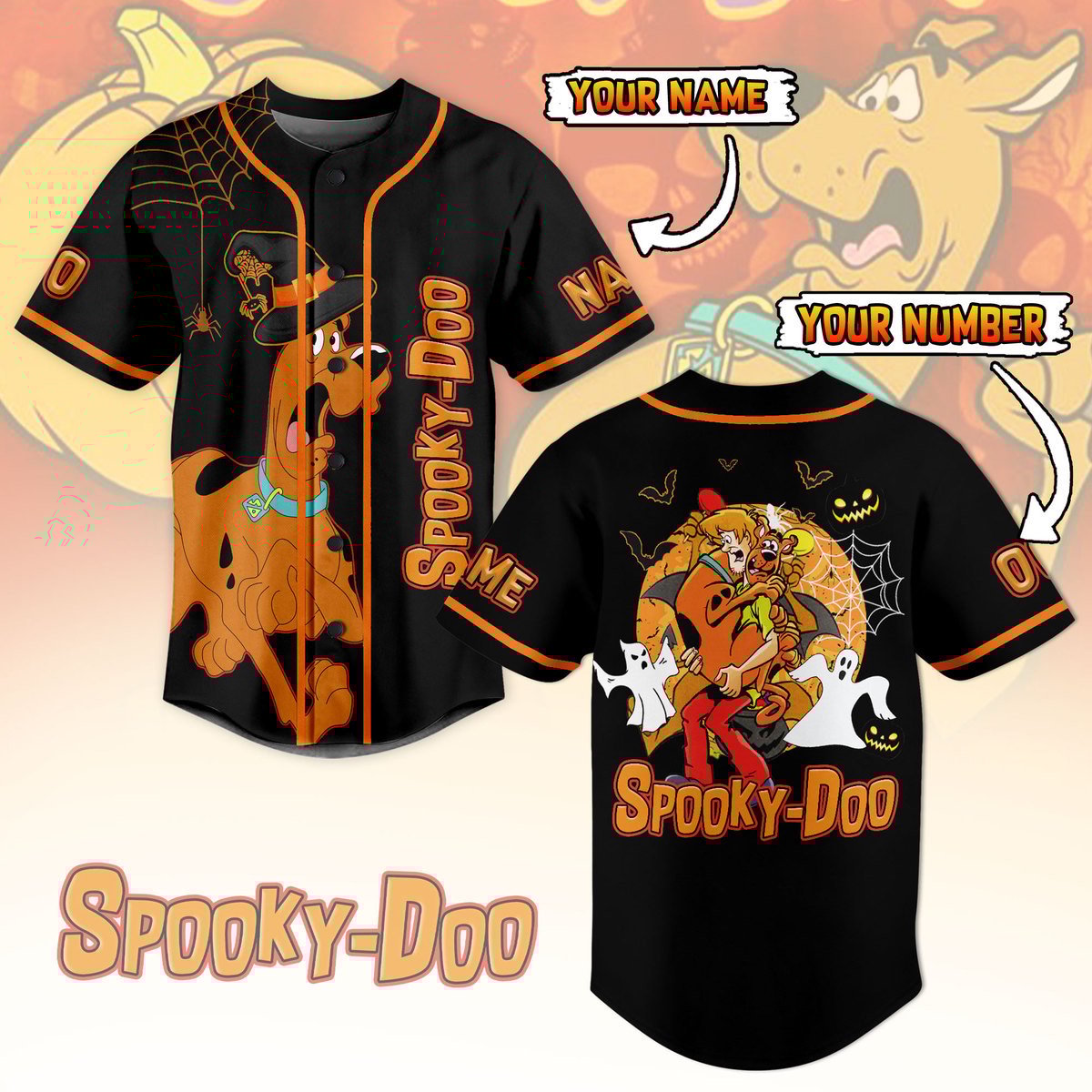 Spooky-Doo Baseball Jersey For Men Women And Kids Gift