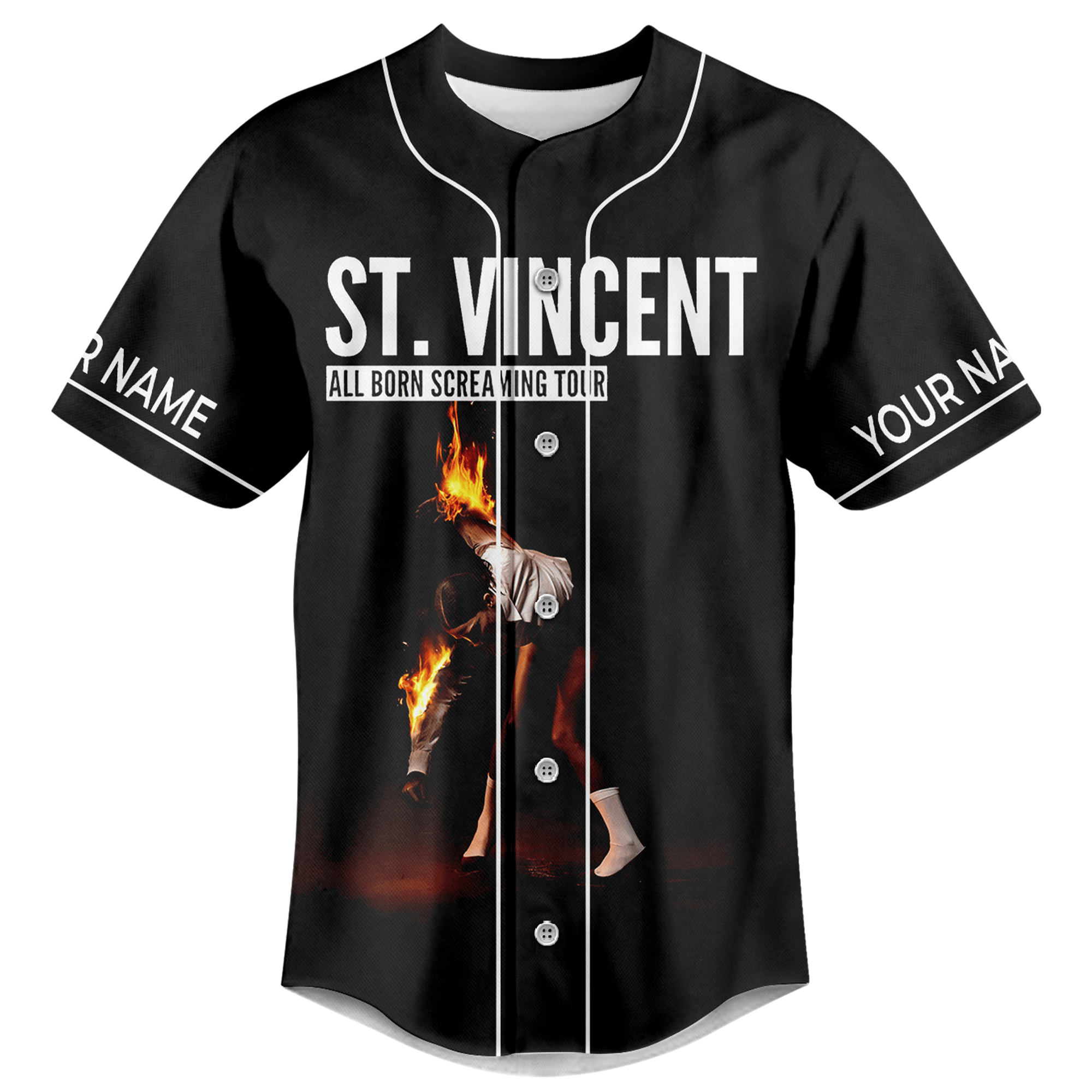 St. Vincent All Born Screaming Tour Baseball Jersey For Men Women And Kids Gift