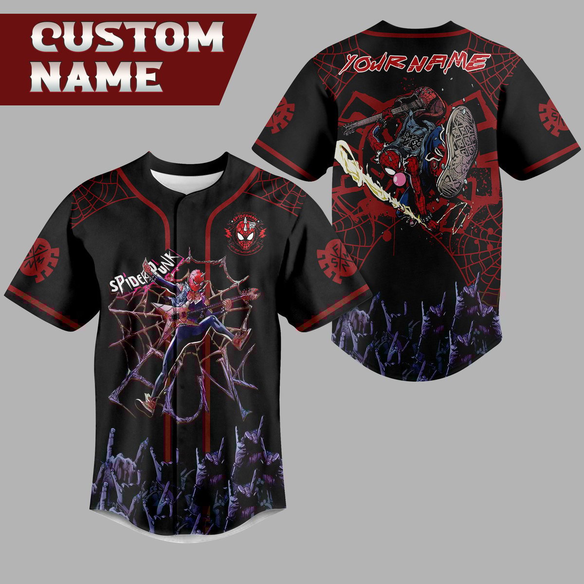 Spider Punk Baseball Jersey For Men Women And Kids Gift