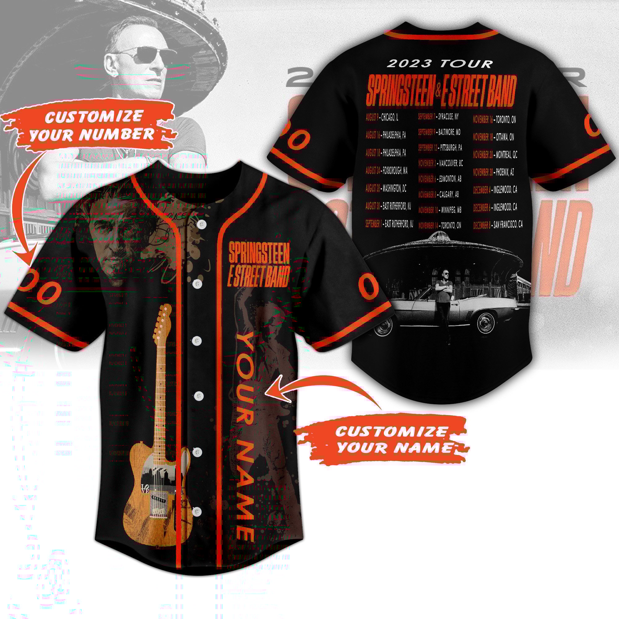 Springstreen & Estreet Band Baseball Jersey For Men Women And Kids Gift