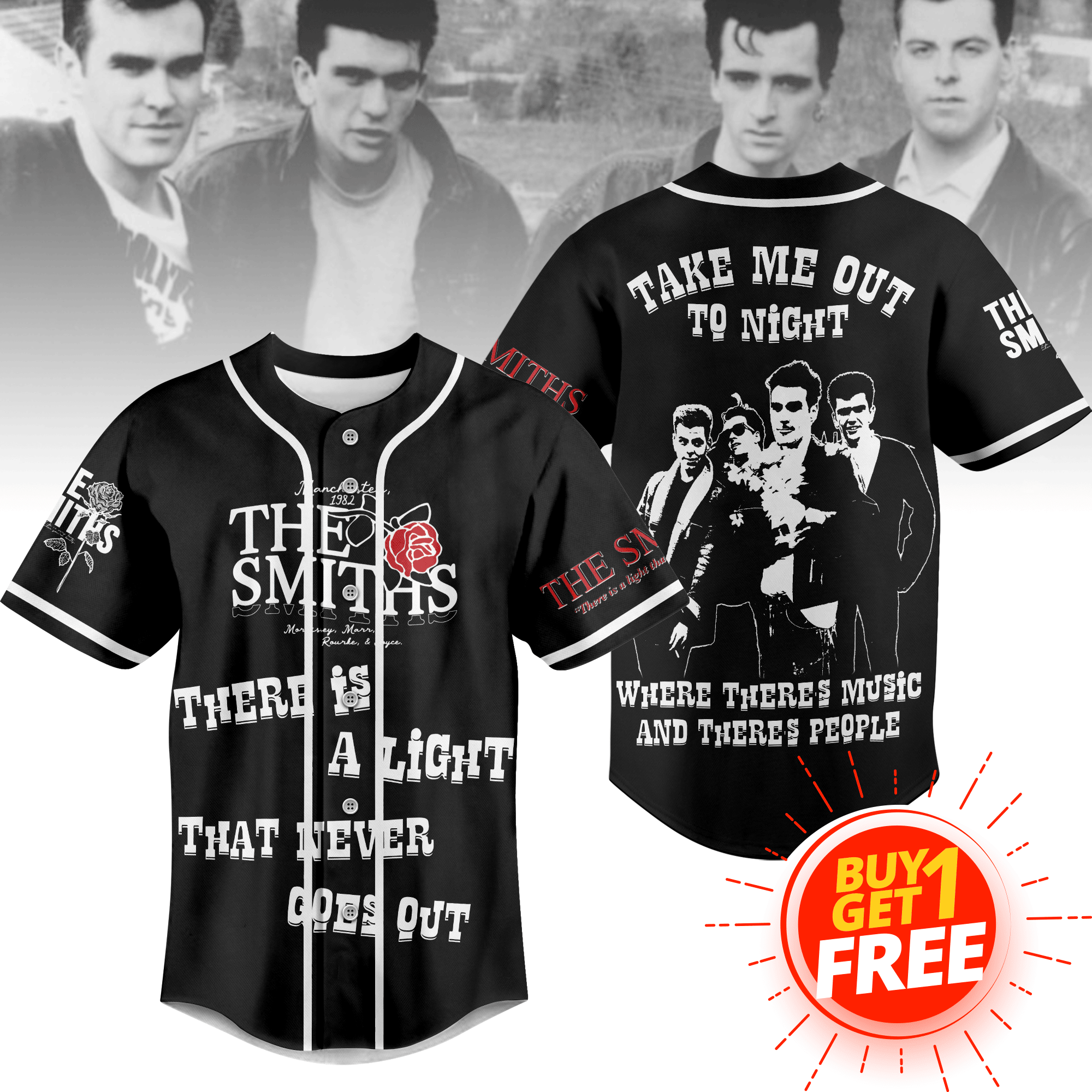 Take Me Out Tonight The Smiths Baseball Jersey For Men Women And Kids Gift