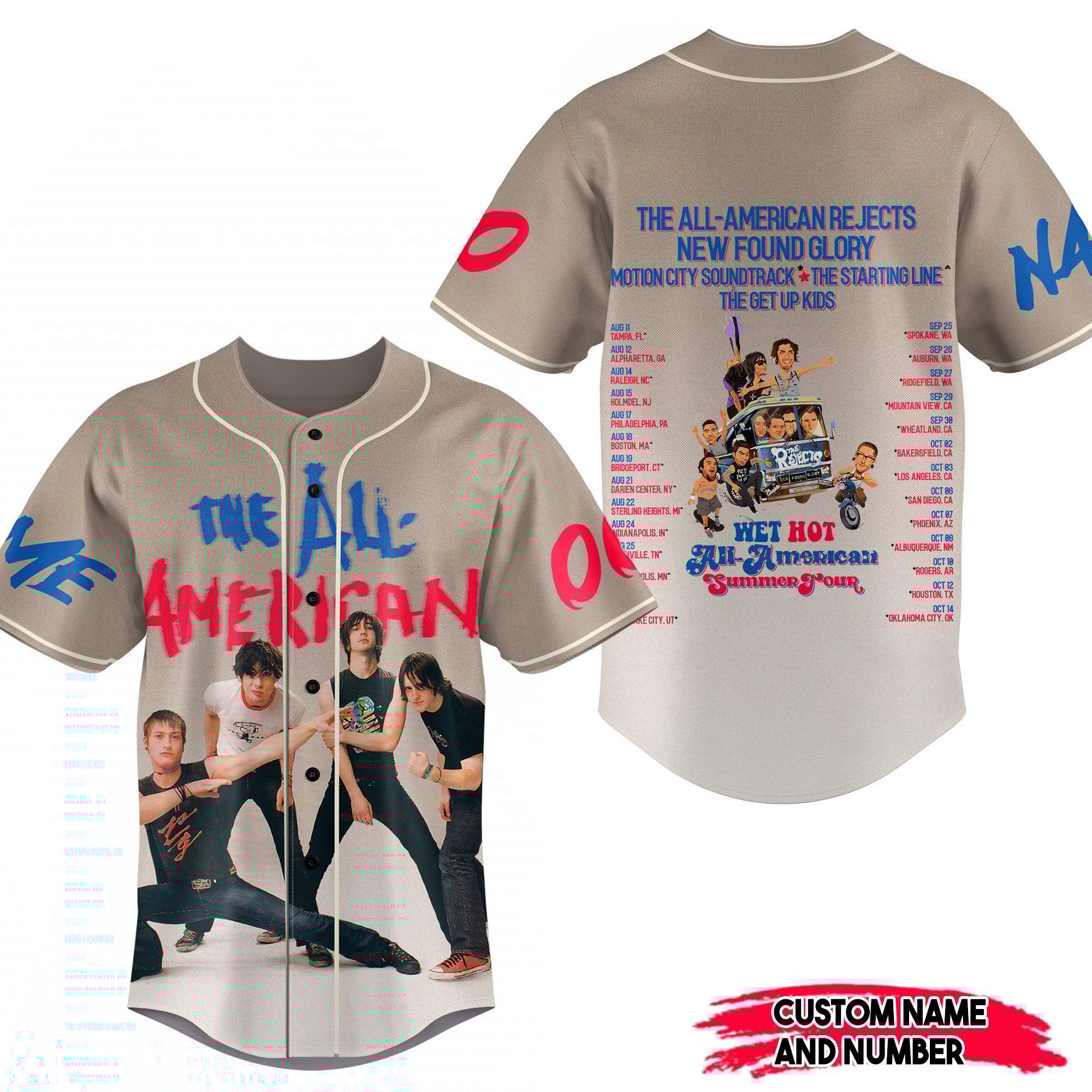 The All-American Rejects Baseball Jersey For Men Women And Kids Gift