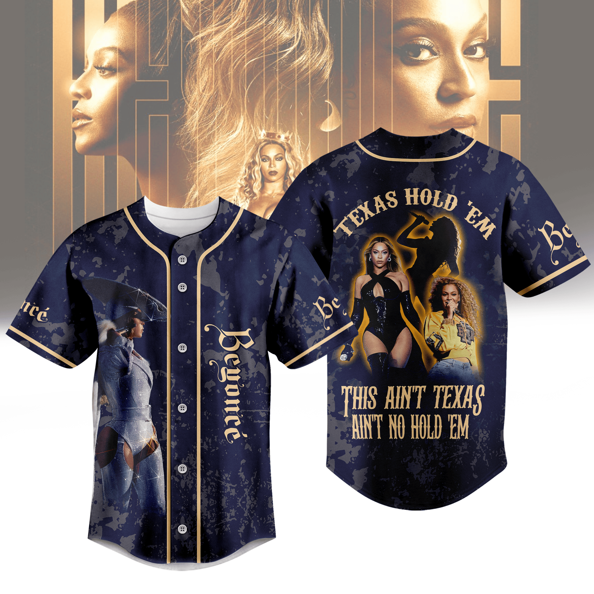 Texas Hold Em Beyonce Baseball Jersey For Men Women And Kids Gift