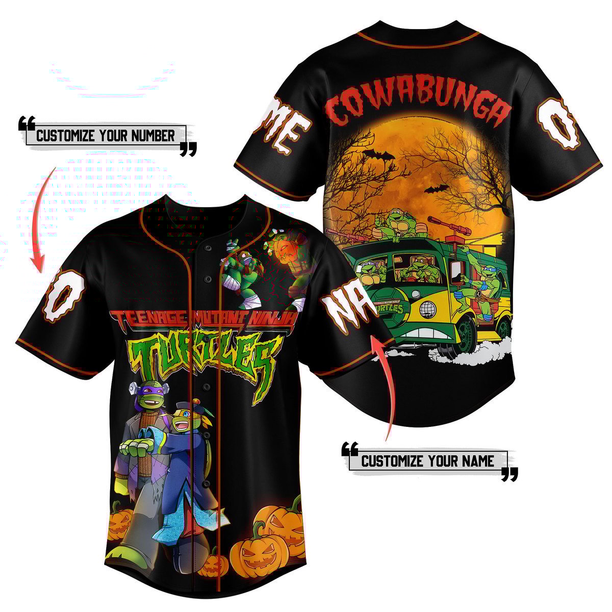 Teenage Mutant Ninja Turtles Baseball Jersey For Men Women And Kids Gift