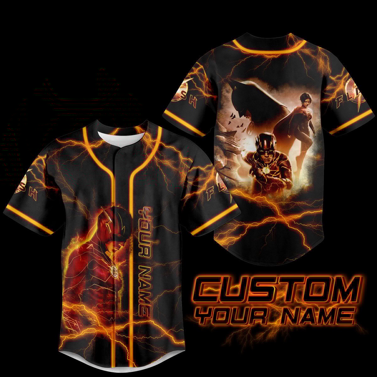 The Flash Baseball Jersey For Men Women And Kids Gift