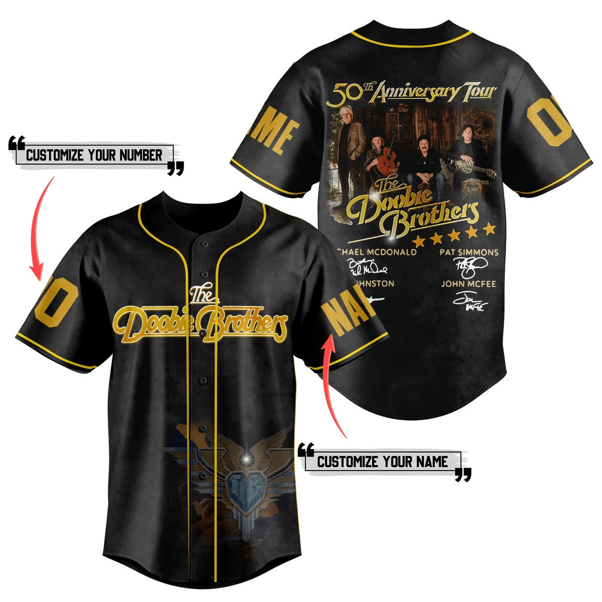The Doobie Brothers Baseball Jersey For Men Women And Kids Gift
