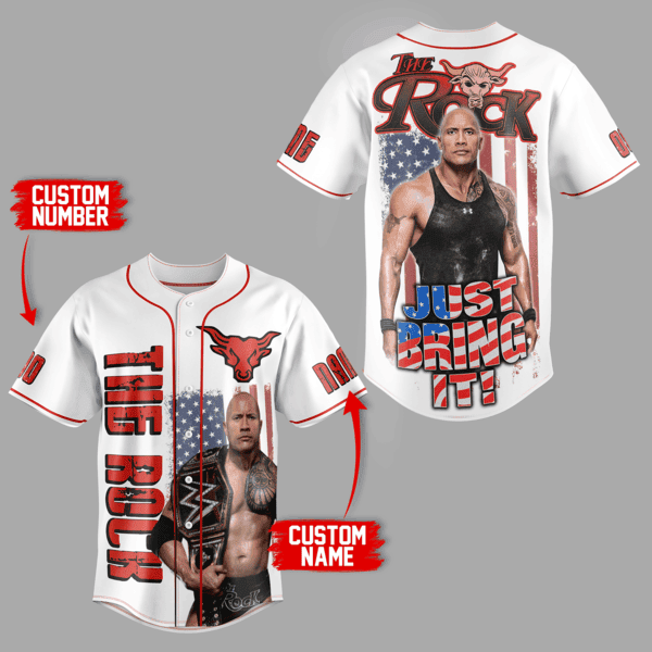 The Rock Baseball Jersey For Men Women And Kids Gift