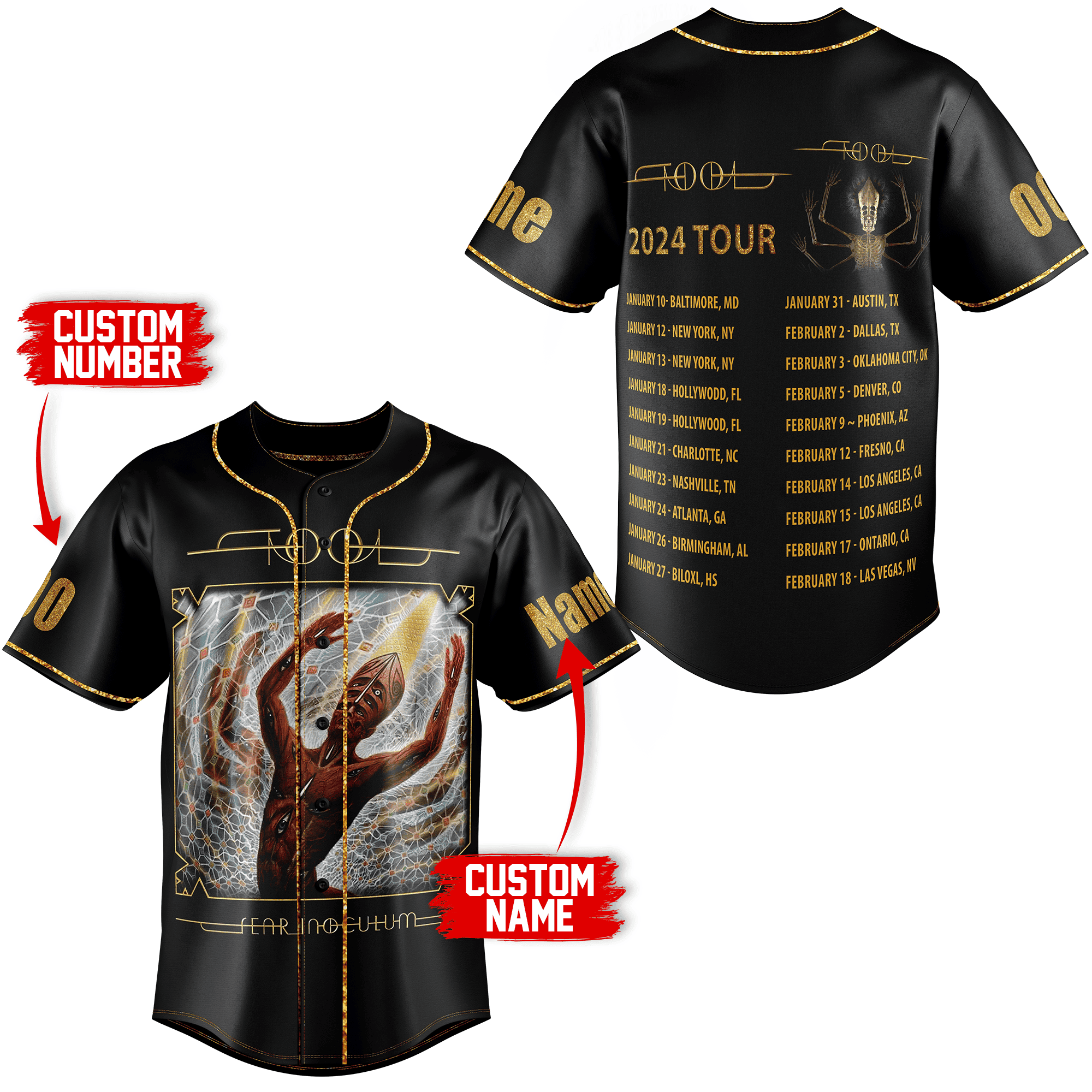 Tool Baseball Jersey For Men Women And Kids Gift