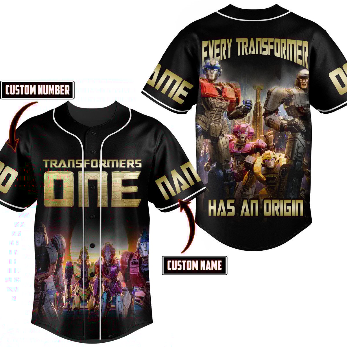 Transformers One Baseball Jersey For Men Women And Kids Gift