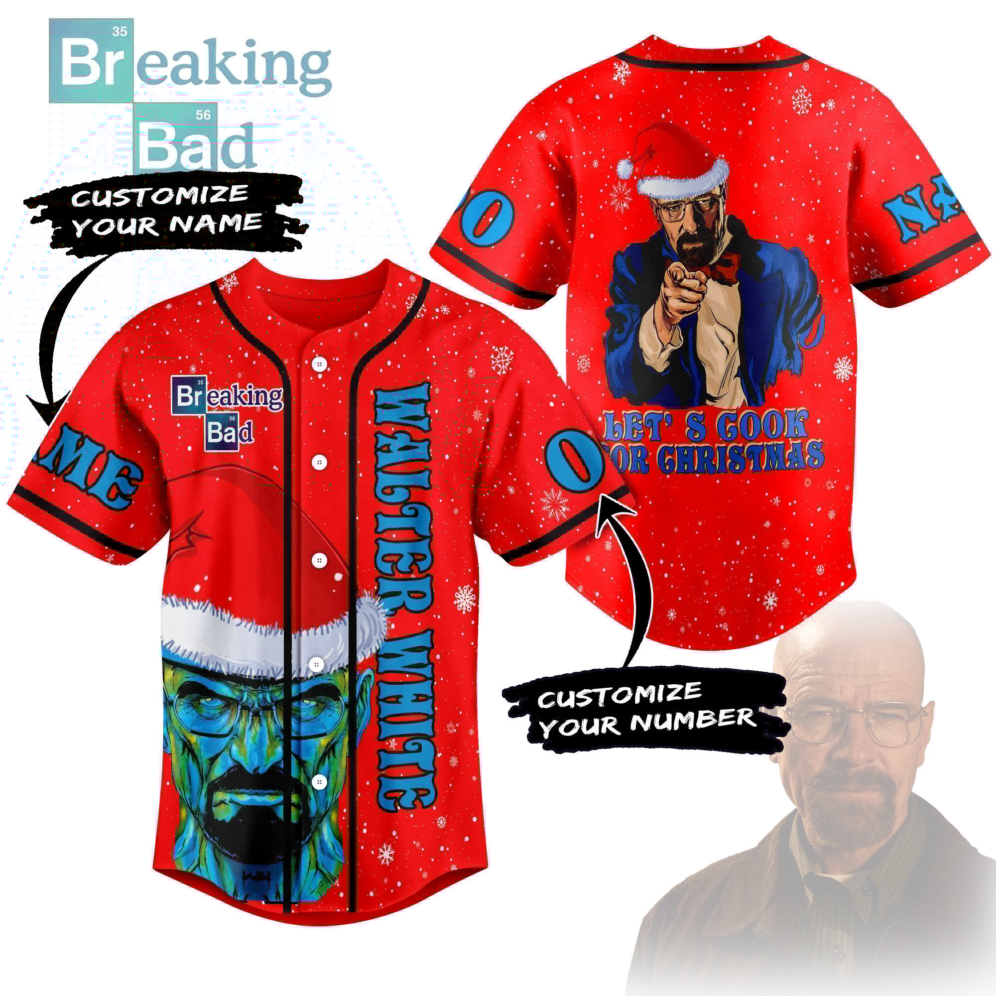 Walter White Baseball Jersey For Men Women And Kids Gift