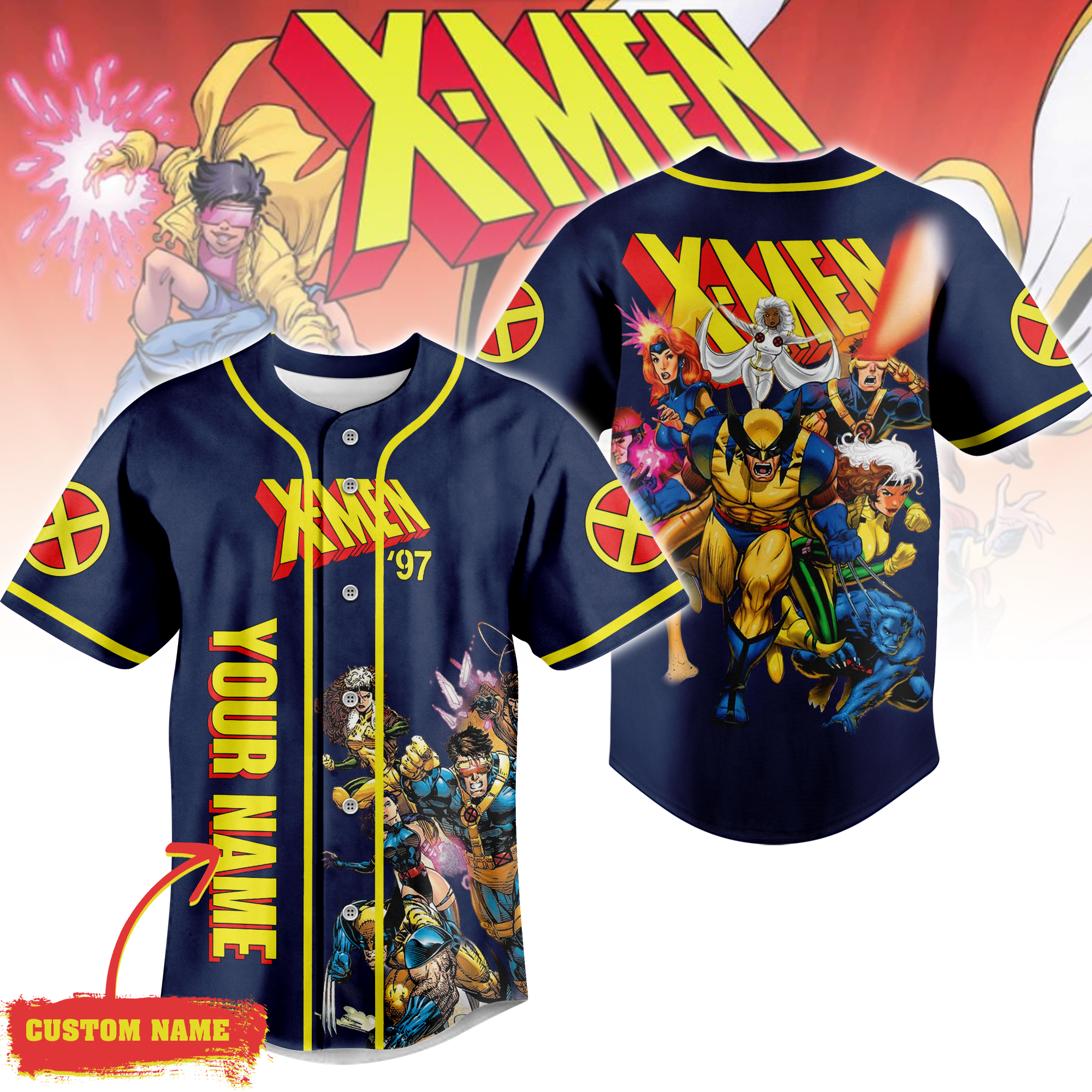 X-Men Baseball Jersey For Men Women And Kids Gift