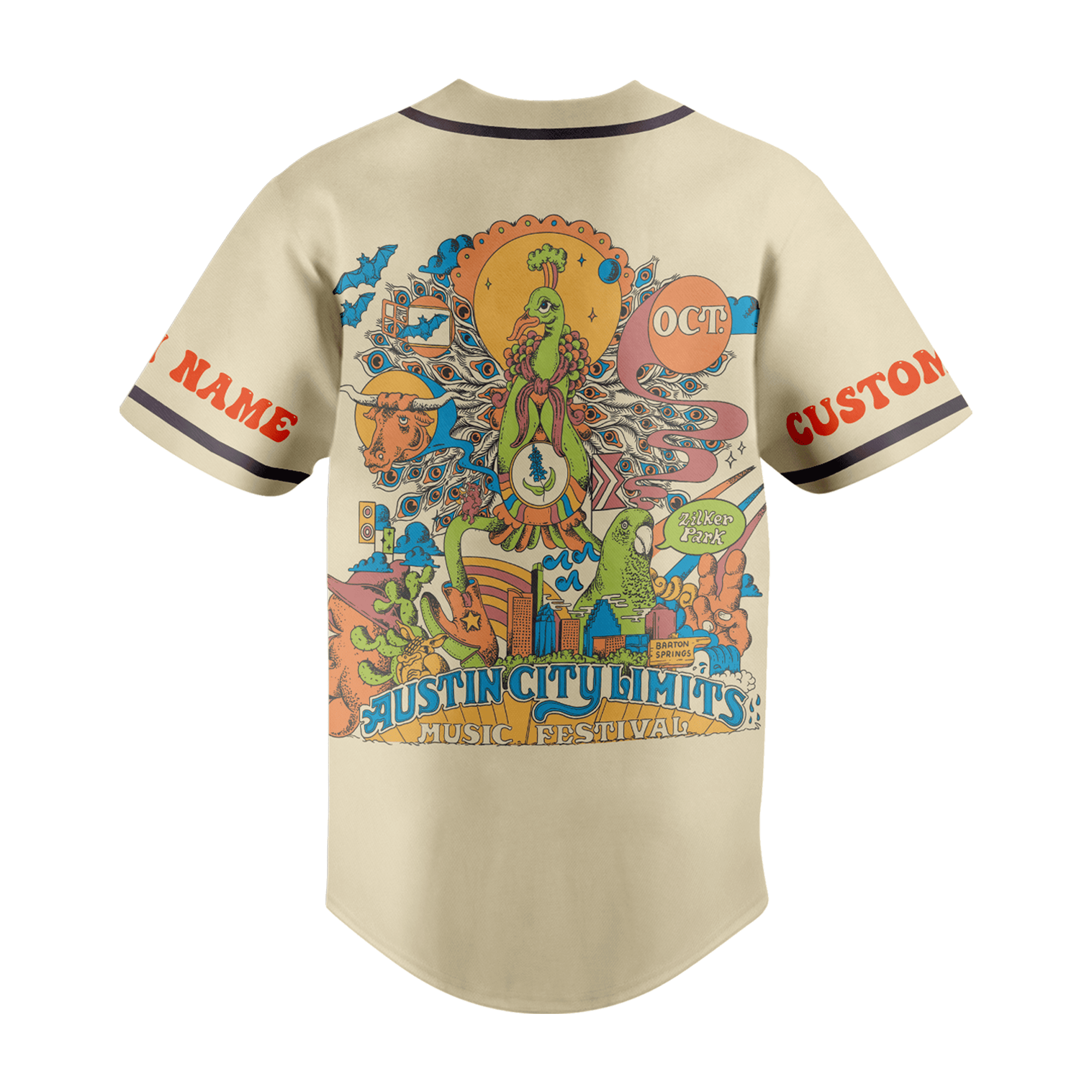 Austin City Limits Music Festival Baseball Jersey For Men Women And Kids Gift