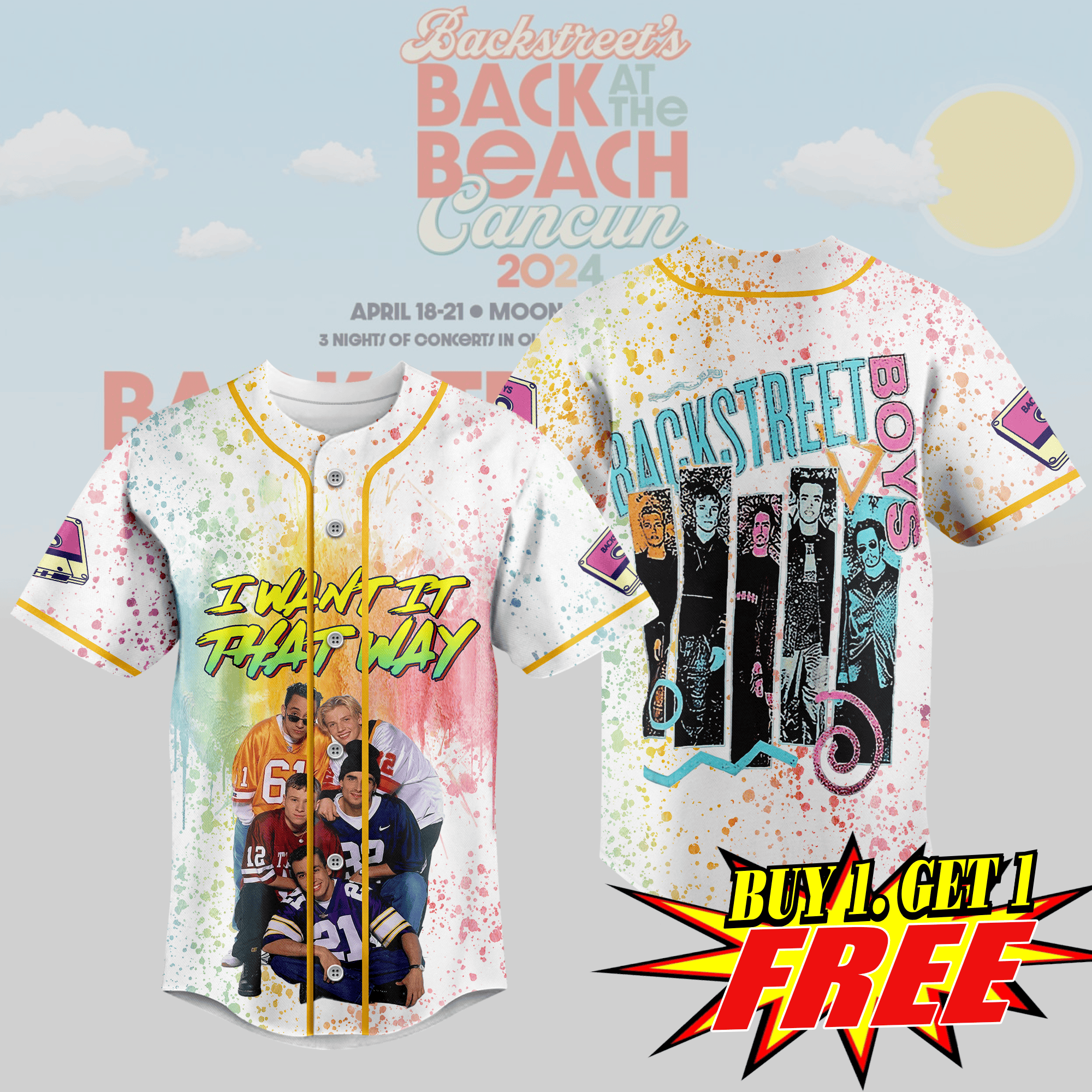 Backstreet Boys Baseball Jersey For Men Women And Kids Gift