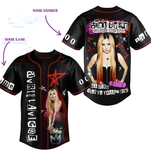 Avril Lavigne Baseball Jersey For Men Women And Kids Gift