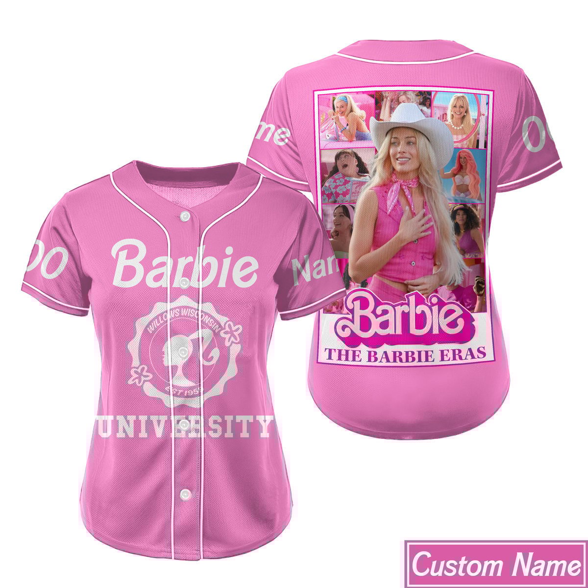Barbie Baseball Jersey For Men Women And Kids Gift
