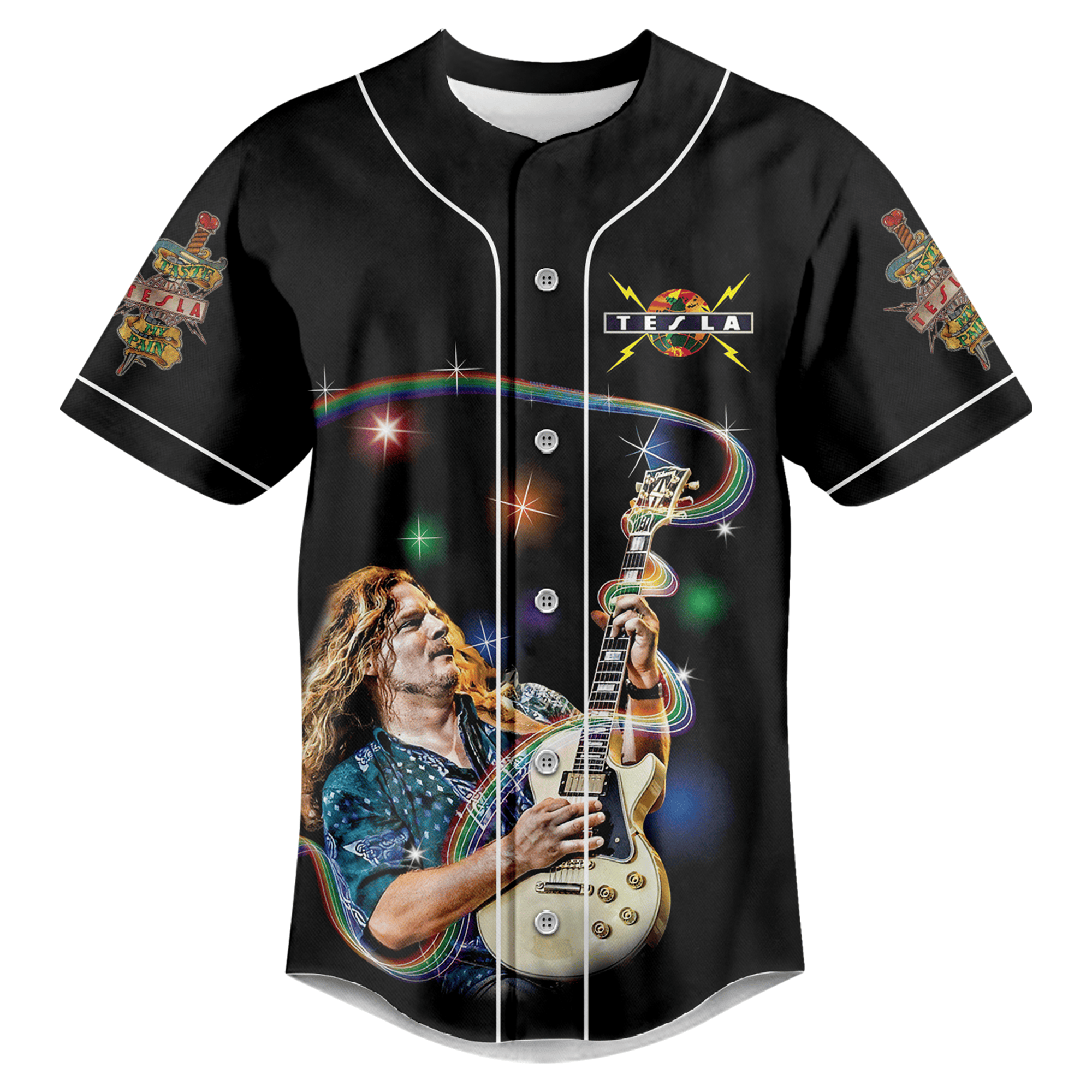 Band Keeping It Real Gift Tesla Baseball Jersey For Men Women And Kids Gift