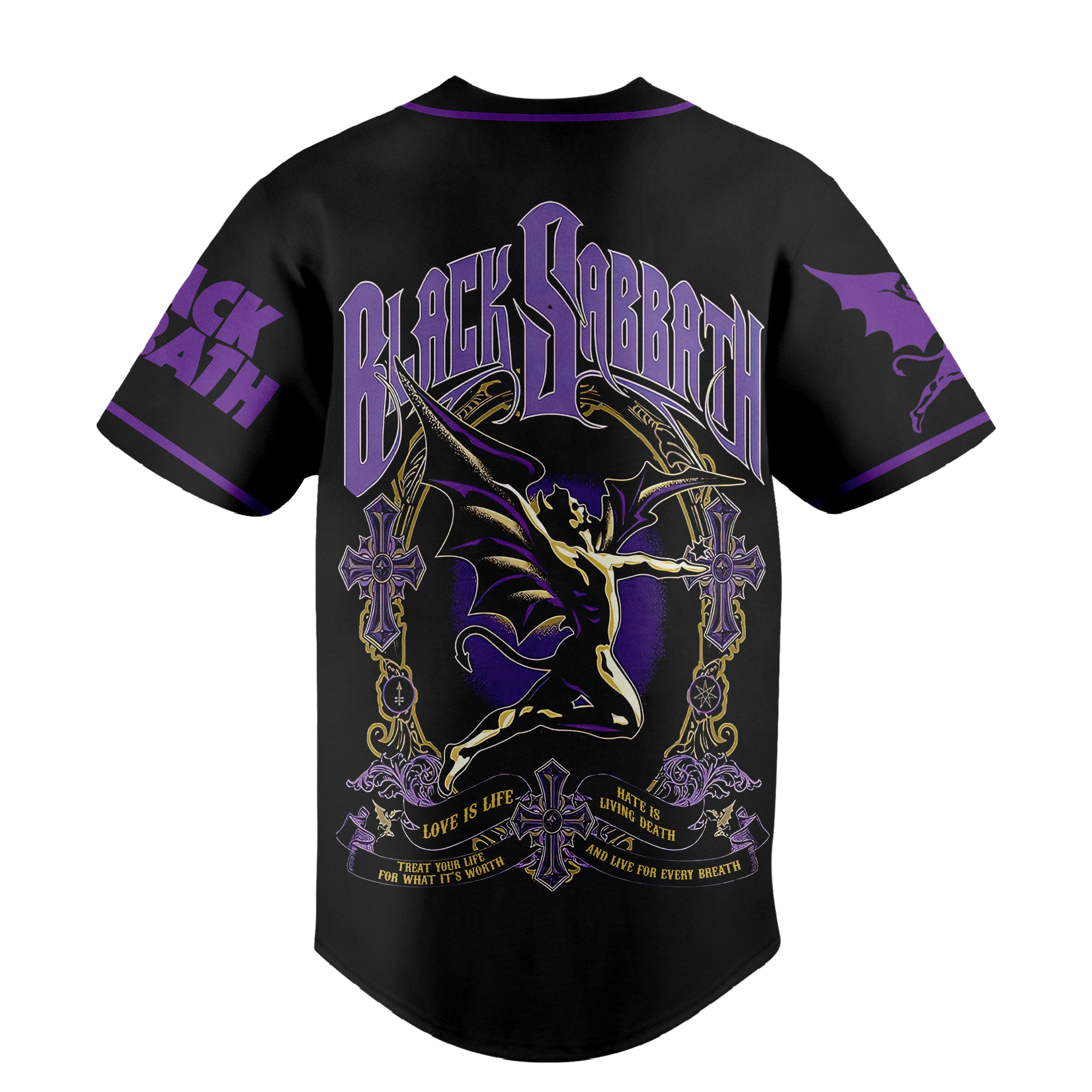 Black Sabbath Baseball Jersey For Men Women And Kids Gift