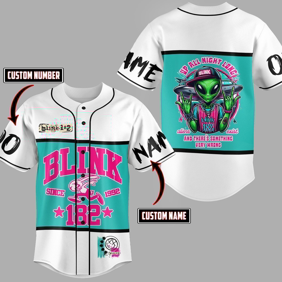 Blink Gift Baseball Jersey For Men Women And Kids Gift