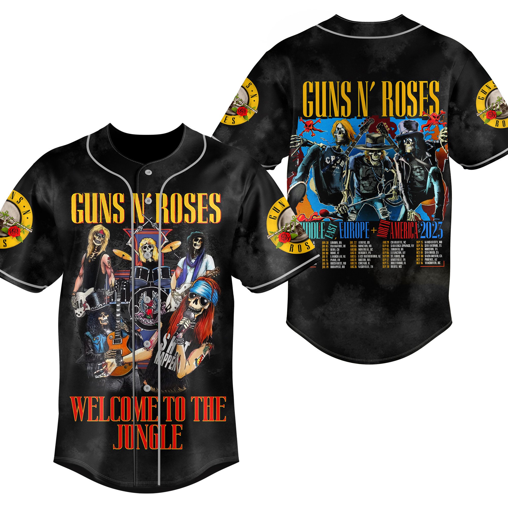 Guns N Roses Baseball Jersey For Men Women And Kids Gift
