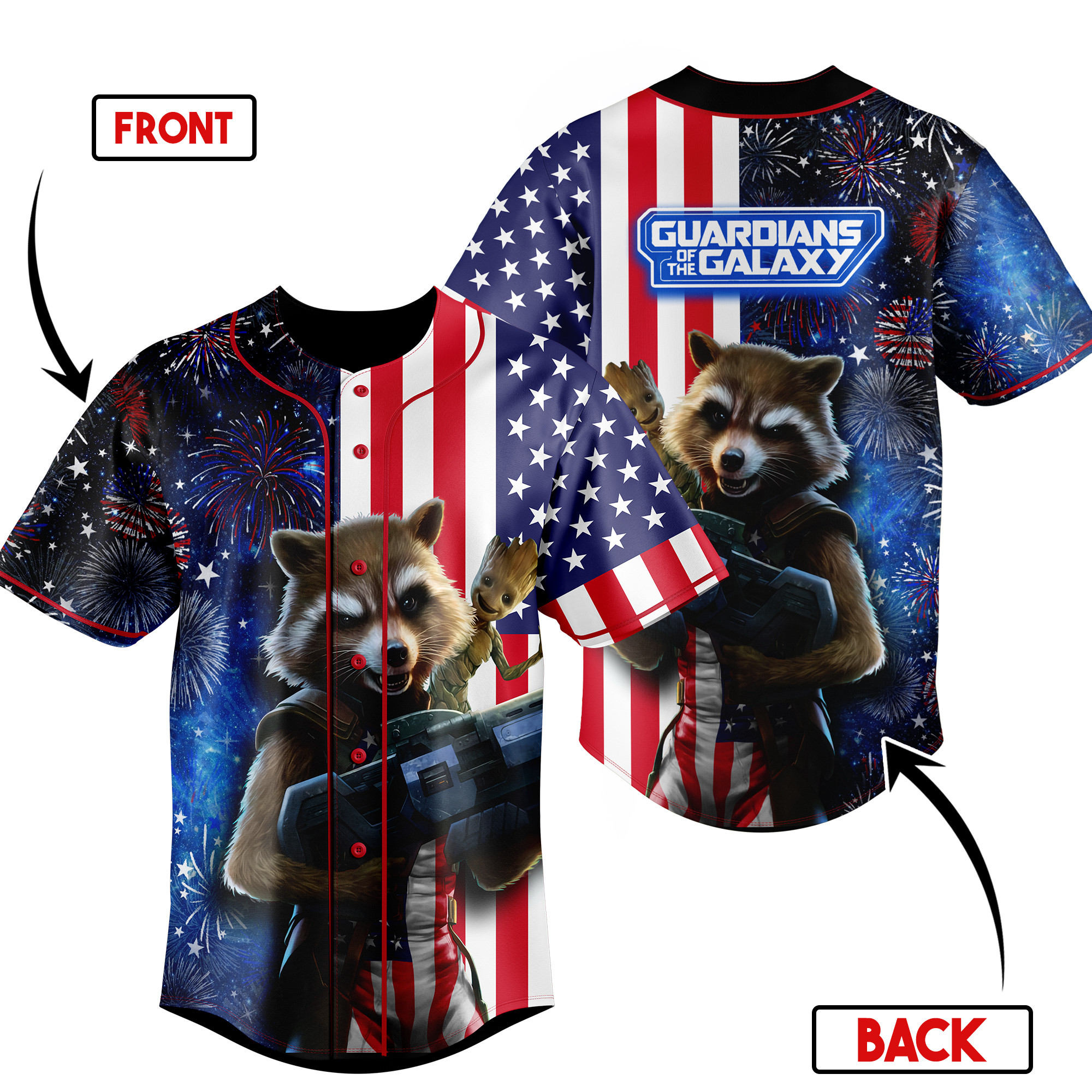Guardians Of The Galaxy Baseball Jersey For Men Women And Kids Gift