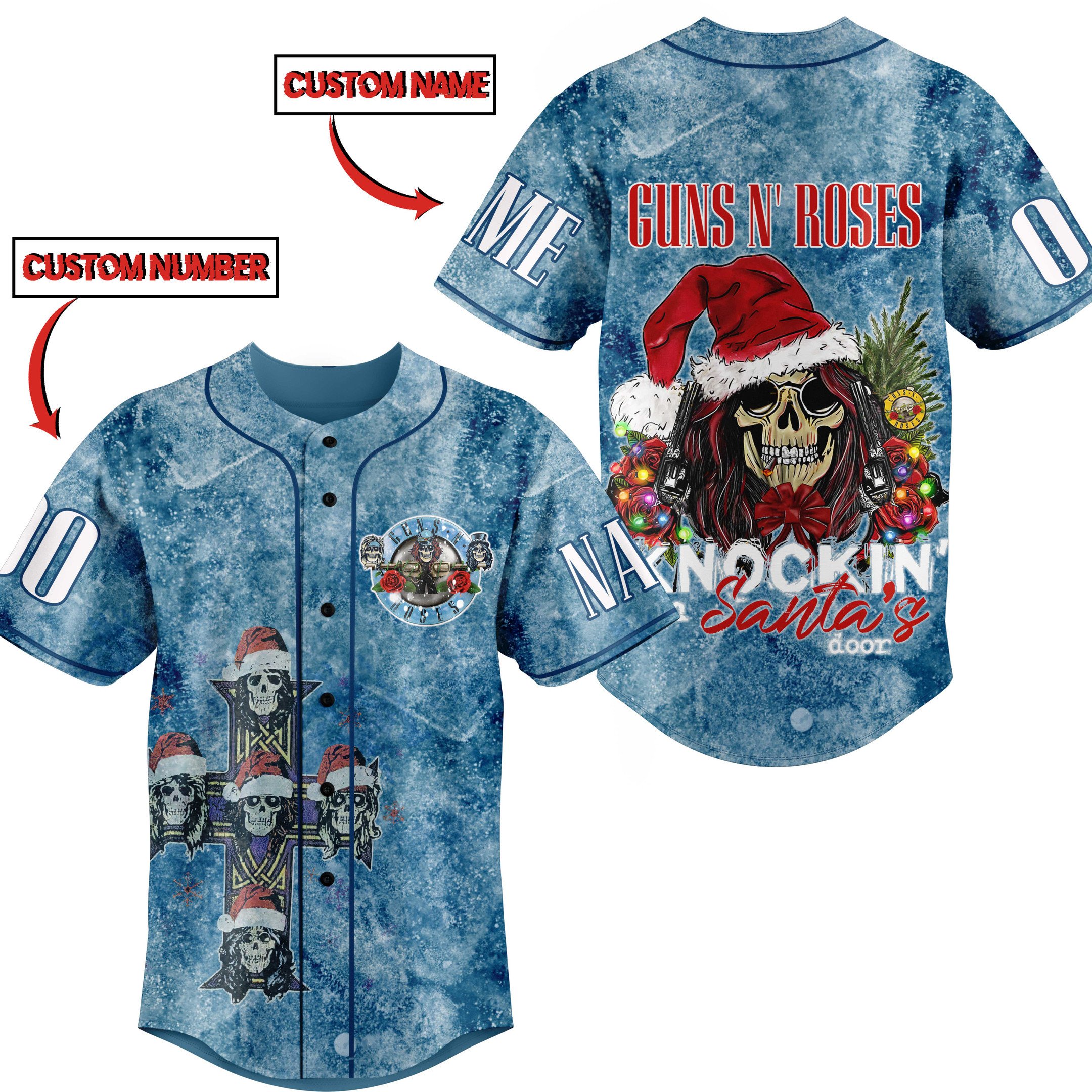 Gun N Roses Baseball Jersey For Men Women And Kids Gift