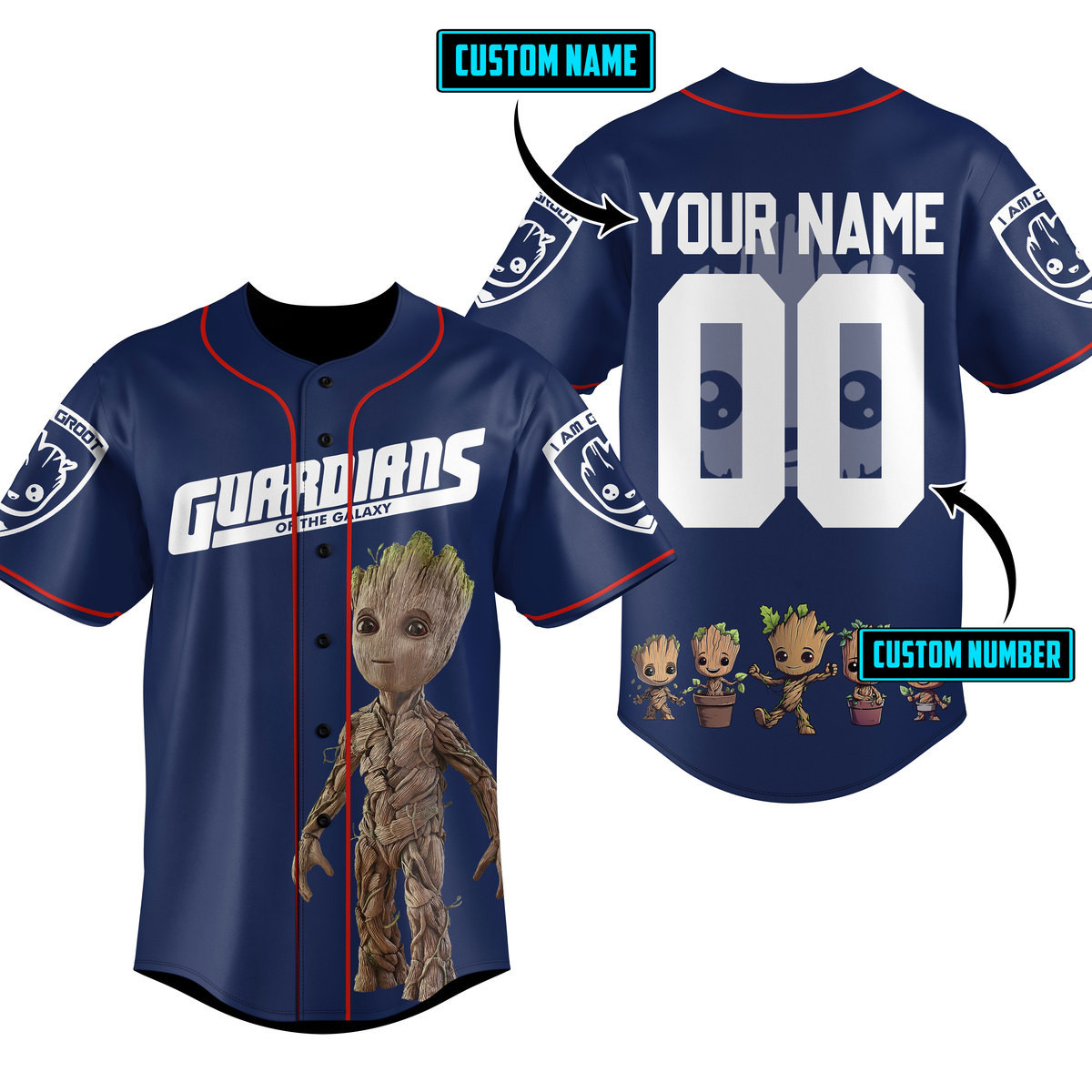 Guardians of the Galaxy Baseball Jersey For Men Women And Kids Gift