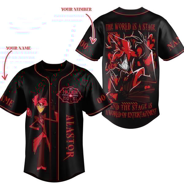 Hazbin Hotel Baseball Jersey For Men Women And Kids Gift