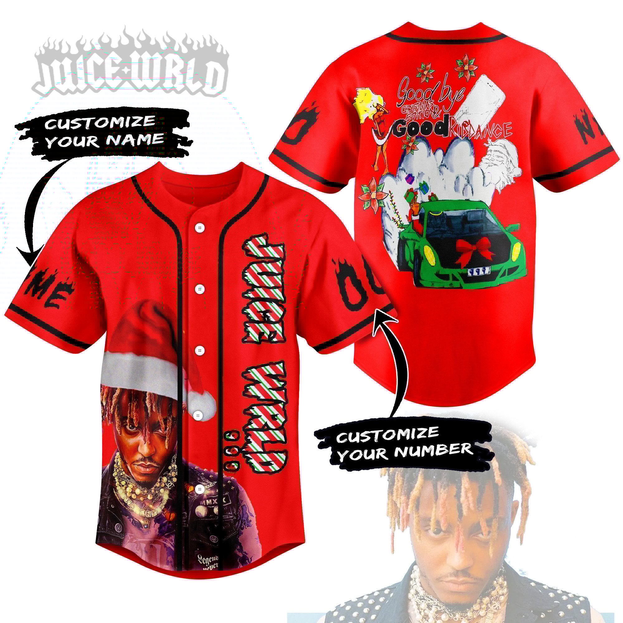 Juice WRLD Baseball Jersey For Men Women And Kids Gift