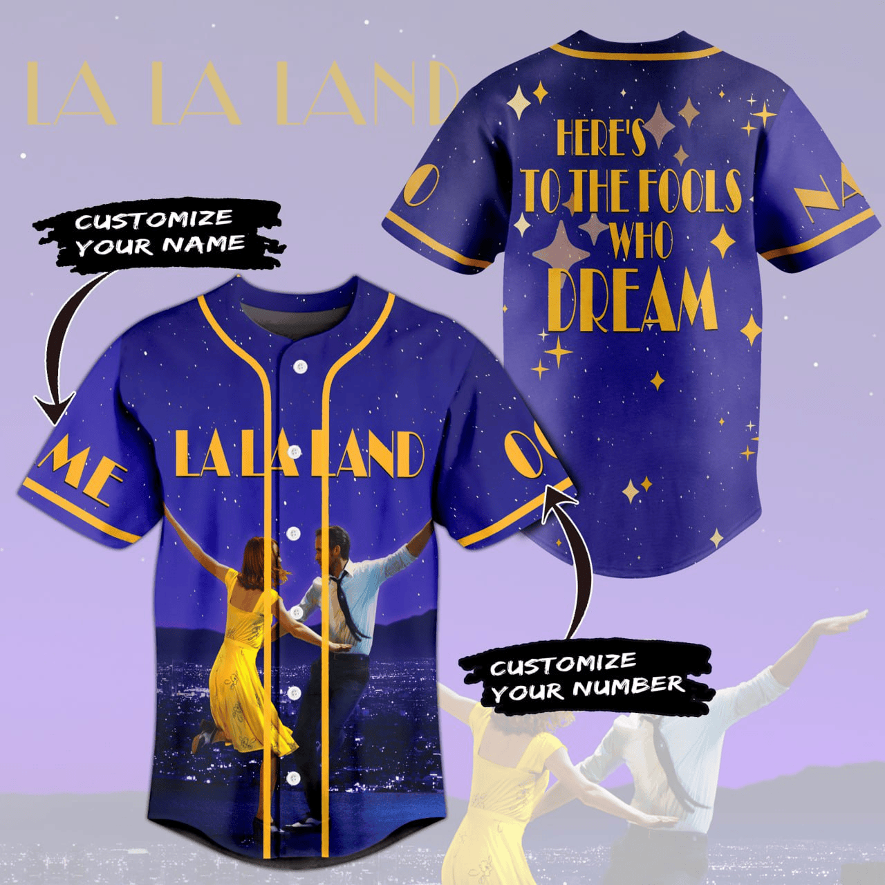 La La Land Baseball Jersey For Men Women And Kids Gift